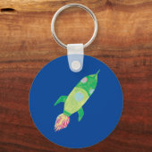 グリーンチルド宇宙ロケットスター キーホルダー (裏面)