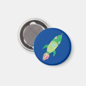 グリーンチルド宇宙ロケット マグネット (正面/裏面)
