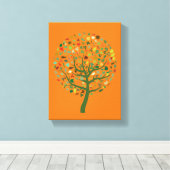 グリーンツリーエコ惑星 キャンバスプリント (インサイチュ (ウッドフロア))