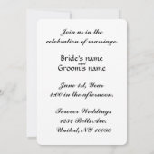 グリーンツリーオブライフ結婚式招待状 招待状 (裏面)