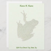 グリーンツリーカエル文房具 レターヘッド (正面/裏面)