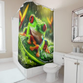 グリーンツリーカエル シャワーカーテン (インサイチュ)