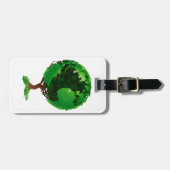 グリーンツリーグローブ荷物タグ ラゲッジタグ (正面横)