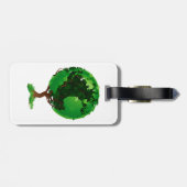 グリーンツリーグローブ荷物タグ ラゲッジタグ (裏面横)