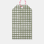 グリーンツリースクリプトホリデーギフトラベル ギフトタグ (裏面)