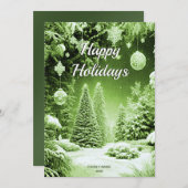 グリーンツリーズクリスマスカード シーズンカード (正面/裏面)