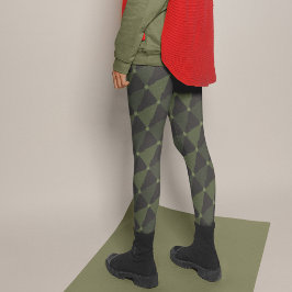 グリーンツリーズクリスマスパジャマパンツ レギンス