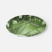 グリーンツリーズクリスマスボールホリデー紙プレート ペーパープレート (アングル)