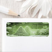 グリーンツリーズクリスマスボール差出人住所ラベル ラベル (インサイチュ)