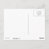 グリーンツリーズピース空白のサインアートカード ポストカード (裏面)