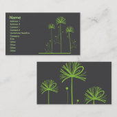 グリーンツリーズ抽象芸術ファインアート 名刺 (正面/裏面)