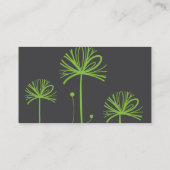 グリーンツリーズ抽象芸術ファインアート 名刺 (裏面)