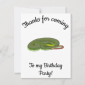 グリーンツリービパーのお誕生日おめでとう サンキューカード (正面)