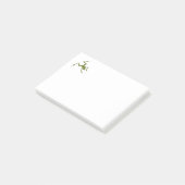 グリーンツリーフロッグイラストレーション ポストイット (アングル)