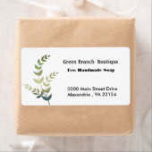 グリーンツリーブランチズハンドメイドブティックビジネス ラベル (インサイチュ)