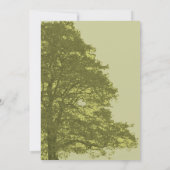 グリーンツリー結婚式招待状 招待状 (裏面)