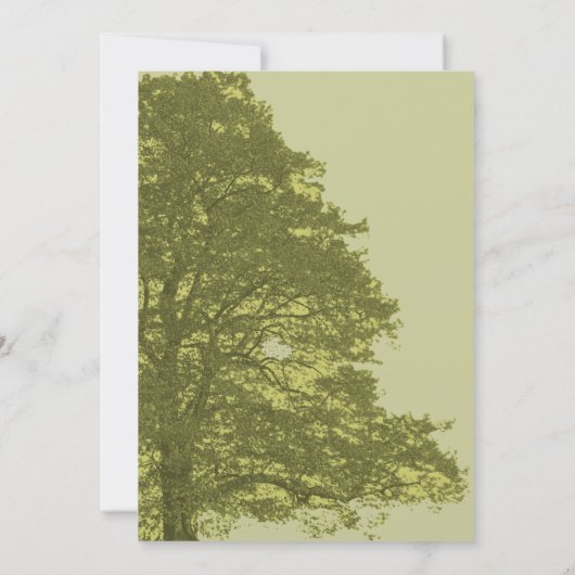 グリーンツリー結婚式招待状 招待状 (裏面)