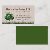 グリーンツリー造園ヤードツリーサービス 名刺 (正面/裏面)