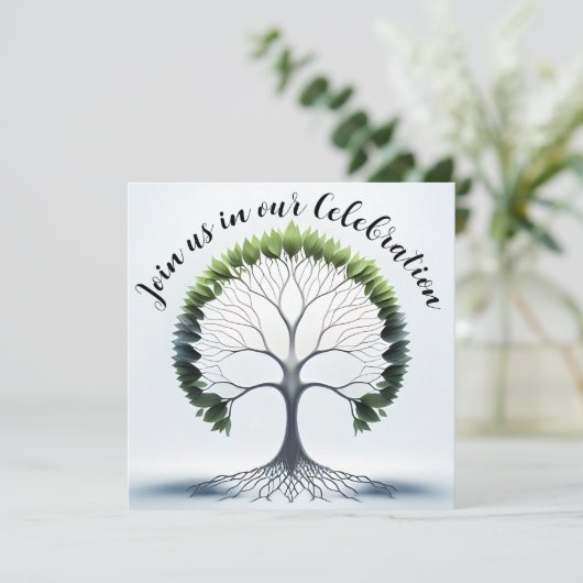 グリーンツリー・オブ・ライフ パーティ招待状 招待状 (スタンド正面)