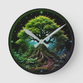 グリーンツリー ラウンド壁時計 (正面)