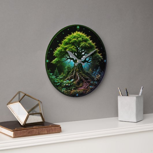 グリーンツリー ラージ壁時計 (オフィス)