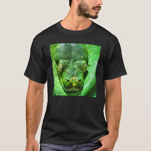 グリーンツリーPythonスネークアパレル Tシャツ (正面)