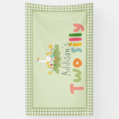 グリーンツー間抜けファームガチョウ誕生日サイン 横断幕 (縦)