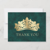 グリーンティアラクラウンエレガントキンセアニェラ サンキューカード (正面)