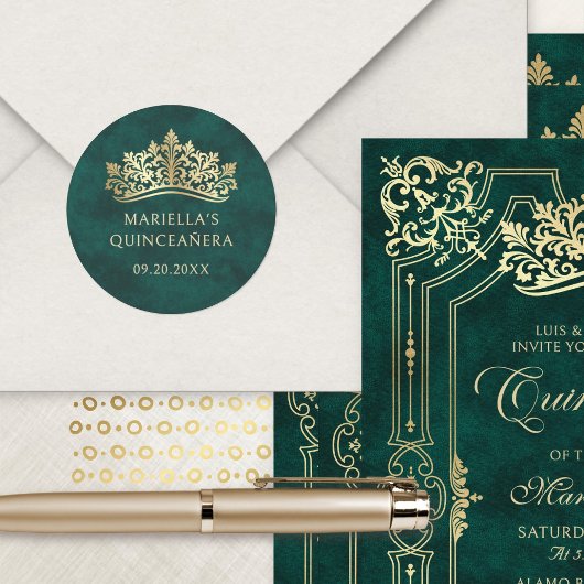 グリーンティアラクラウンエレガントキンセアニェラ ラウンドシール