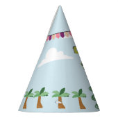 グリーンティラノサウルスレックス/Tレックス誕生日 パーティーハット (左)