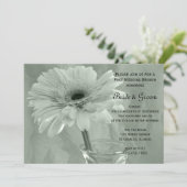 グリーンティントデイジーポス結婚トブランチ 招待状 (スタンド正面)