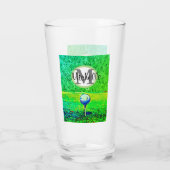 グリーンティーオフモノグラムネームスポーツグリーンゴルフ タンブラーグラス (裏面)