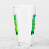 グリーンティーオフモノグラムネームスポーツグリーンゴルフ タンブラーグラス (右)