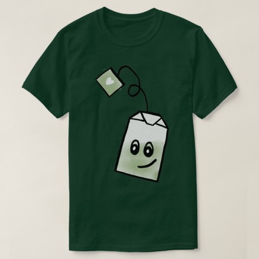 グリーンティーバッグ2 Tシャツ (デザイン正面)