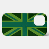グリーンティールユニオンチャンネル イギリス国旗背景 Case-Mate iPhoneケース (裏面 (横))