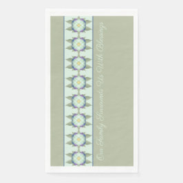 グリーンティール（緑がかった色）ブルーフローラ