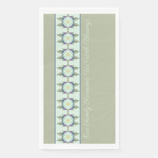 グリーンティール（緑がかった色）ブルーフローラ (正面)