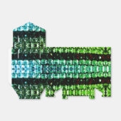 グリーンティール（緑がかった色）ブルーライン石 – ヴィンテージジュエリー フェイバーボックス (折り畳みなし)