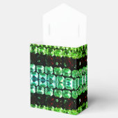 グリーンティール（緑がかった色）ブルーライン石 – ヴィンテージジュエリー フェイバーボックス (オープン)