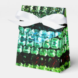 グリーンティール（緑がかった色）ブルーライン石 – ヴィンテージジュエリー フェイバーボックス