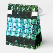 グリーンティール（緑がかった色）ブルーライン石 – ヴィンテージジュエリー フェイバーボックス (裏面サイド)