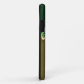 グリーンティール(緑がかった色)&金ゴールドレースフラッタルズモノグラムiPhone 5 Case-Mate iPhoneケース (裏面/右)