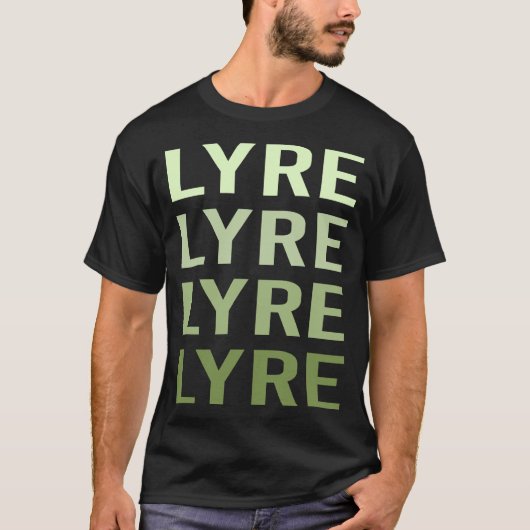 グリーンテキスト リラ Tシャツ (正面)