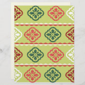 グリーンテクスチャスクラップブック紙 (正面/裏面)