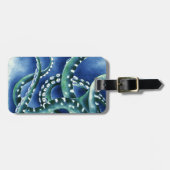 グリーンテタクルス深いブルーシー ラゲッジタグ (正面横)