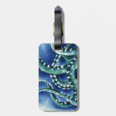 グリーンテタクルス深いブルーシー ラゲッジタグ (裏面縦)