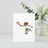 グリーンテニスガール ポストカード (スタンド正面)