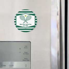 グリーンテニストライプのスカスタムティーカントリークラブ マグネット