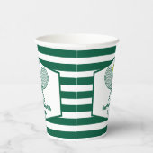 グリーンテニストライプのスカスタムティーカントリークラブ 紙コップ (右)