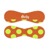 グリーンテニスボールのオレンジ色のパターン 野球ボール (パネル)